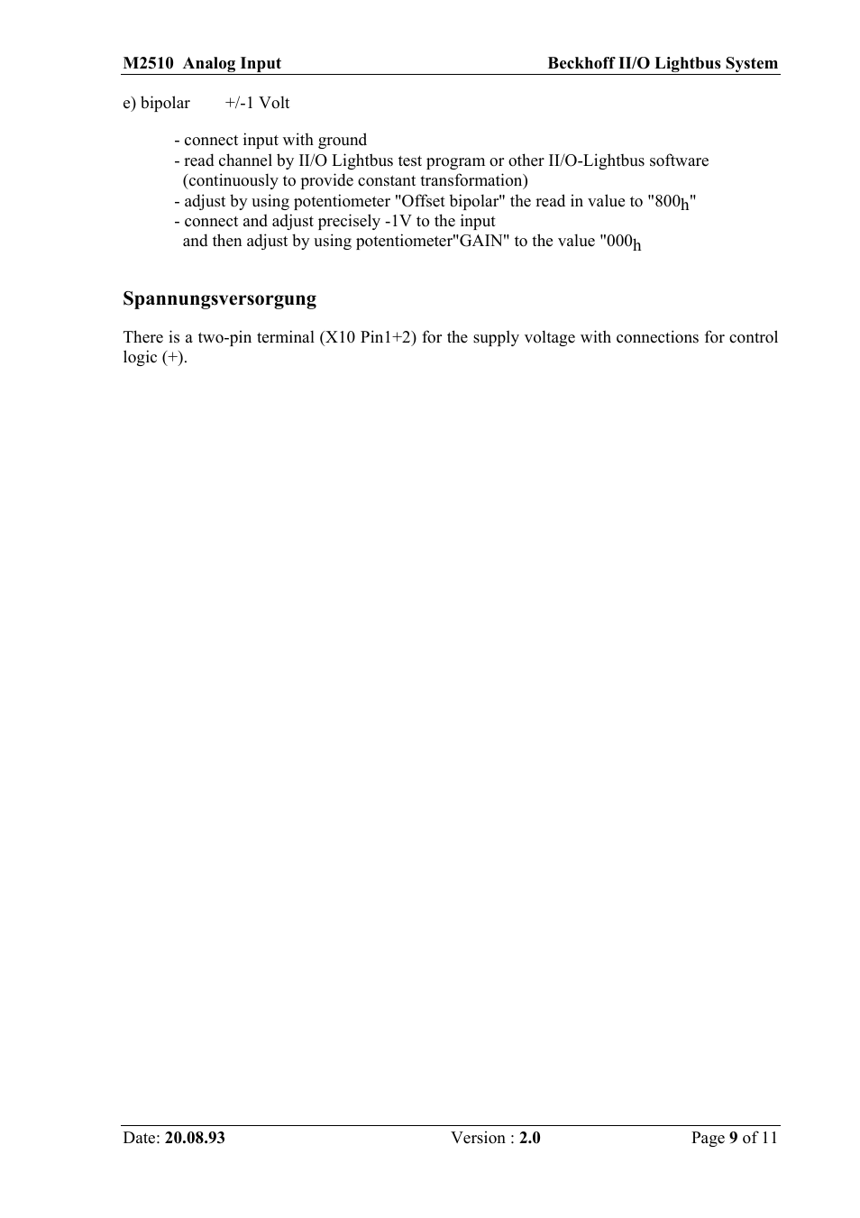 BECKHOFF M2510 User Manual | Page 9 / 11