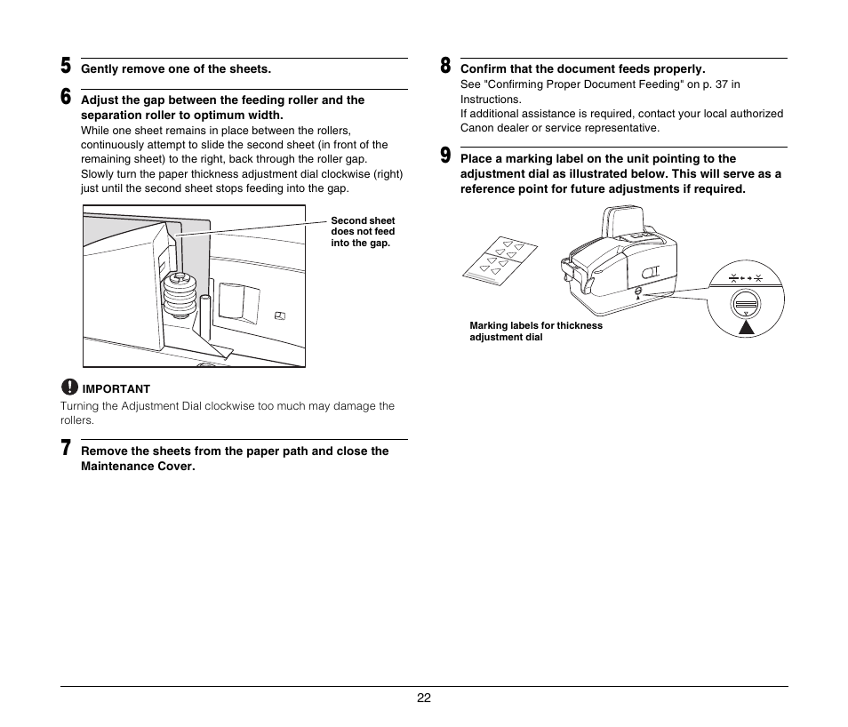 Canon FORMULA CR-80 User Manual | Page 22 / 24