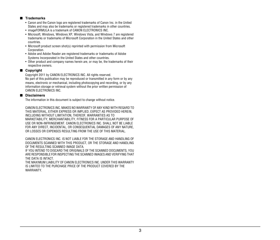 Canon FORMULA CR-80 User Manual | Page 3 / 24