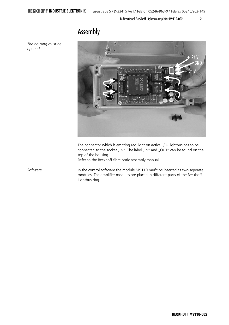 Vvhpeo | BECKHOFF M9110 User Manual | Page 2 / 2