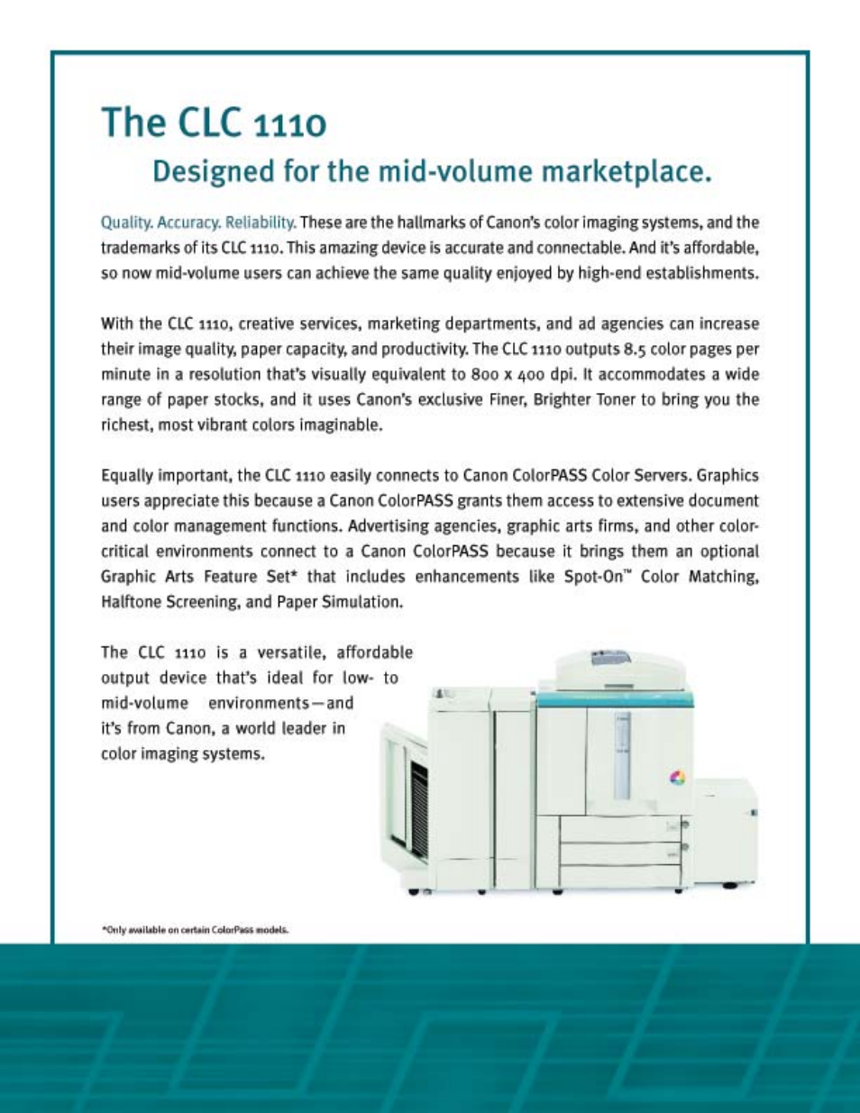 Canon CLC 1110 User Manual | Page 2 / 6