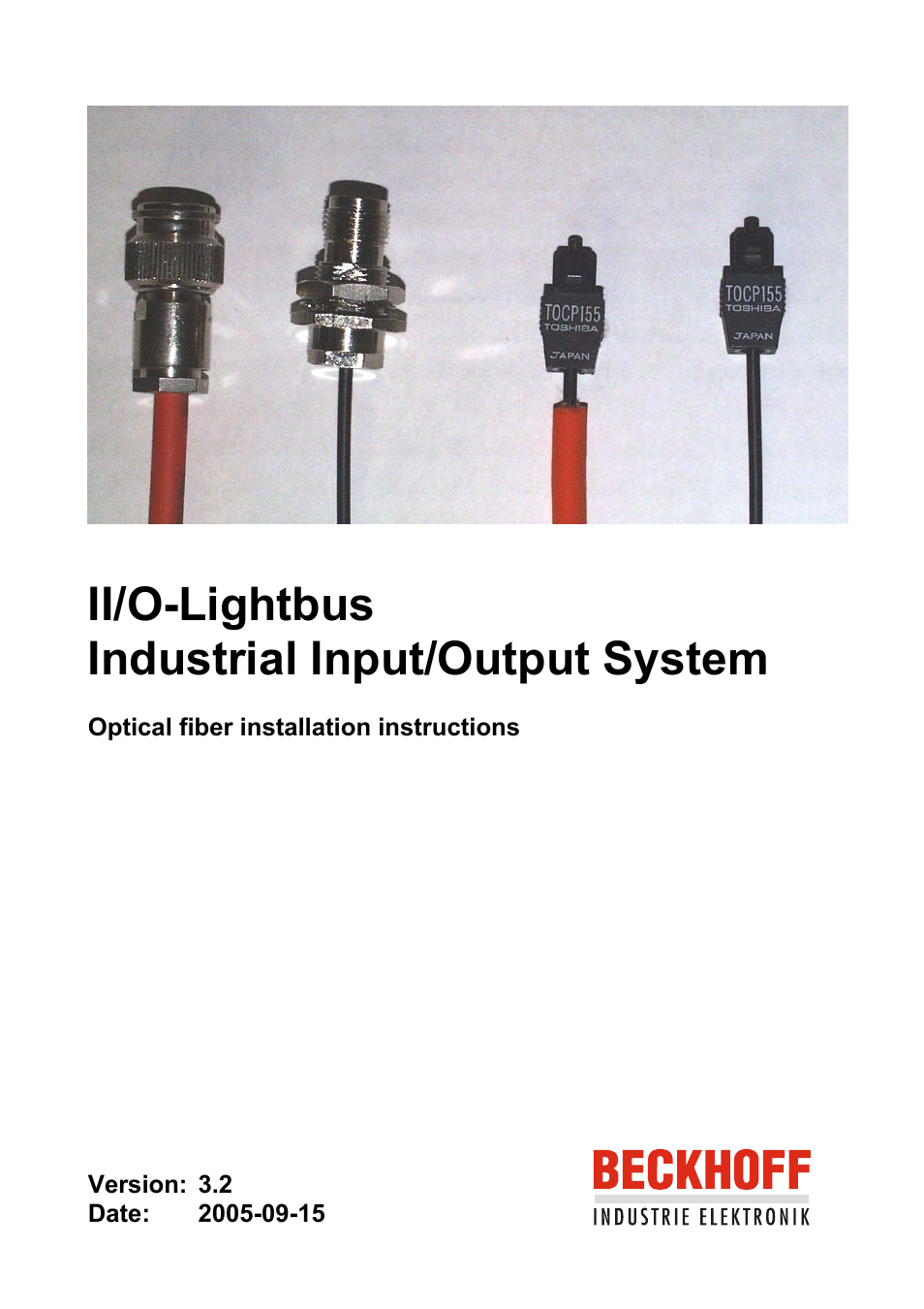 BECKHOFF II/O-Lightbus User Manual | 9 pages