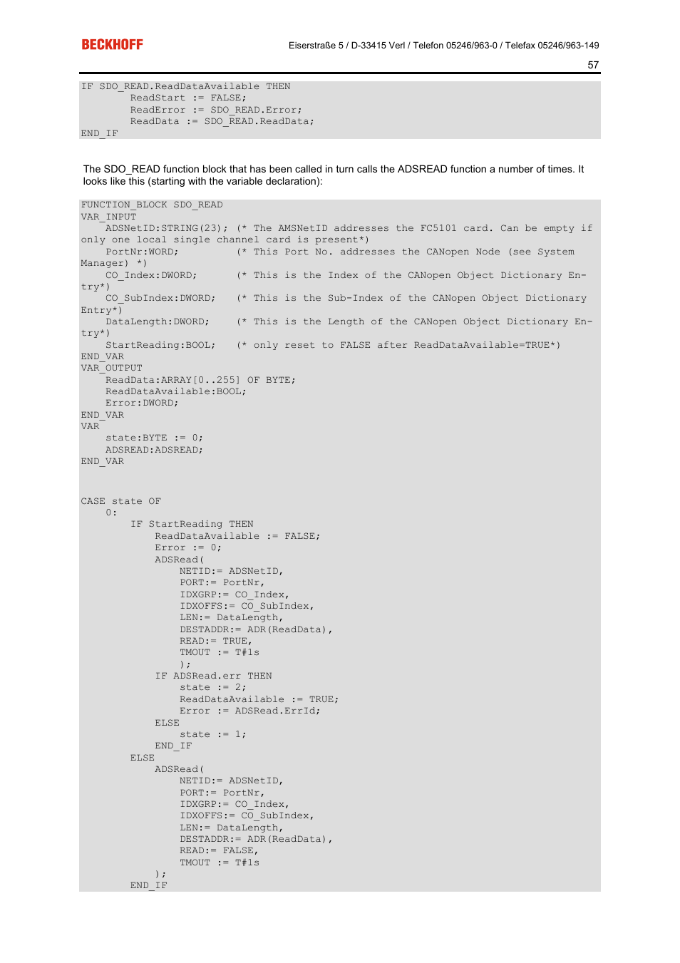BECKHOFF FC5101 User Manual | Page 57 / 95