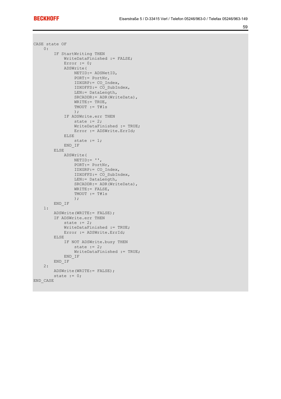 BECKHOFF FC5101 User Manual | Page 59 / 95