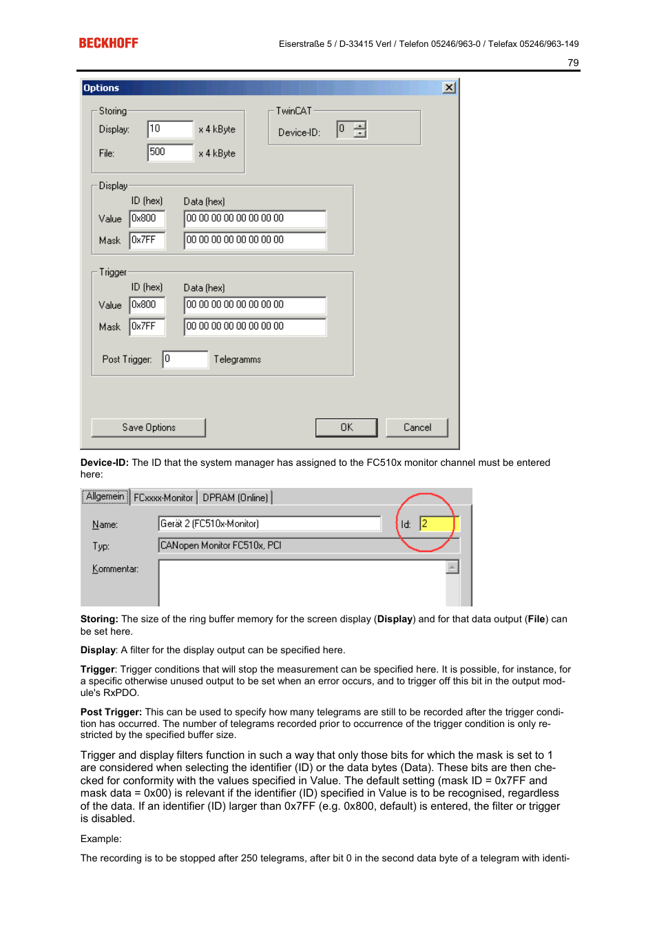 BECKHOFF FC5101 User Manual | Page 79 / 95