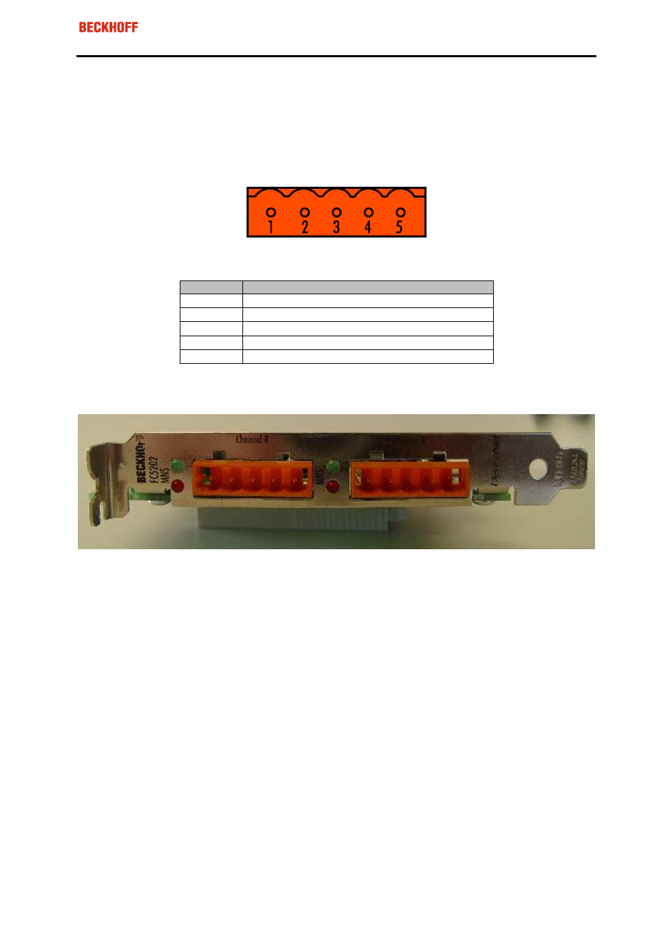 5 devicenet connector | BECKHOFF FC520x User Manual | Page 14 / 51