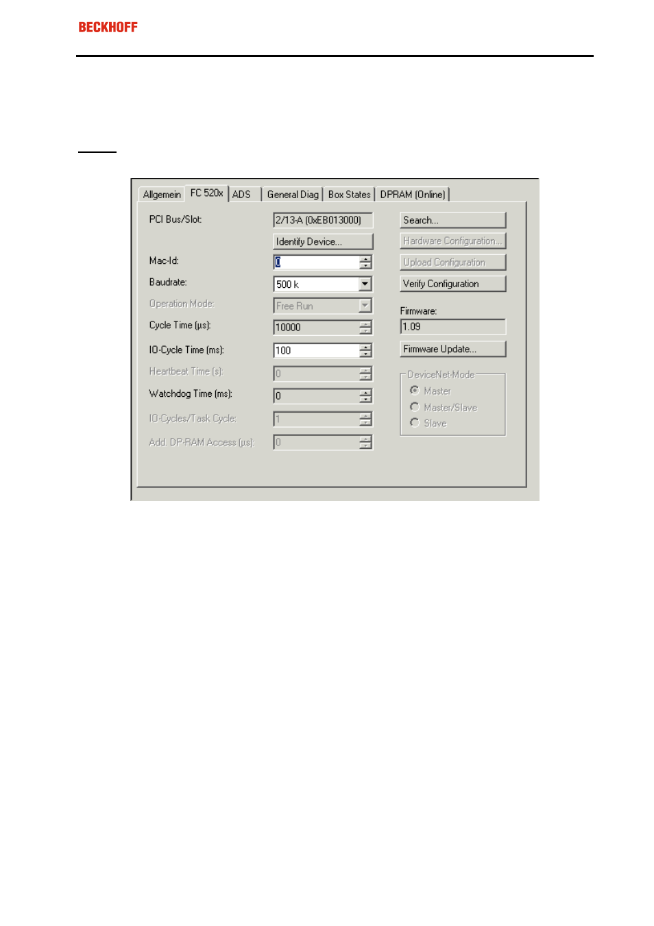 2 configuration | BECKHOFF FC520x User Manual | Page 22 / 51