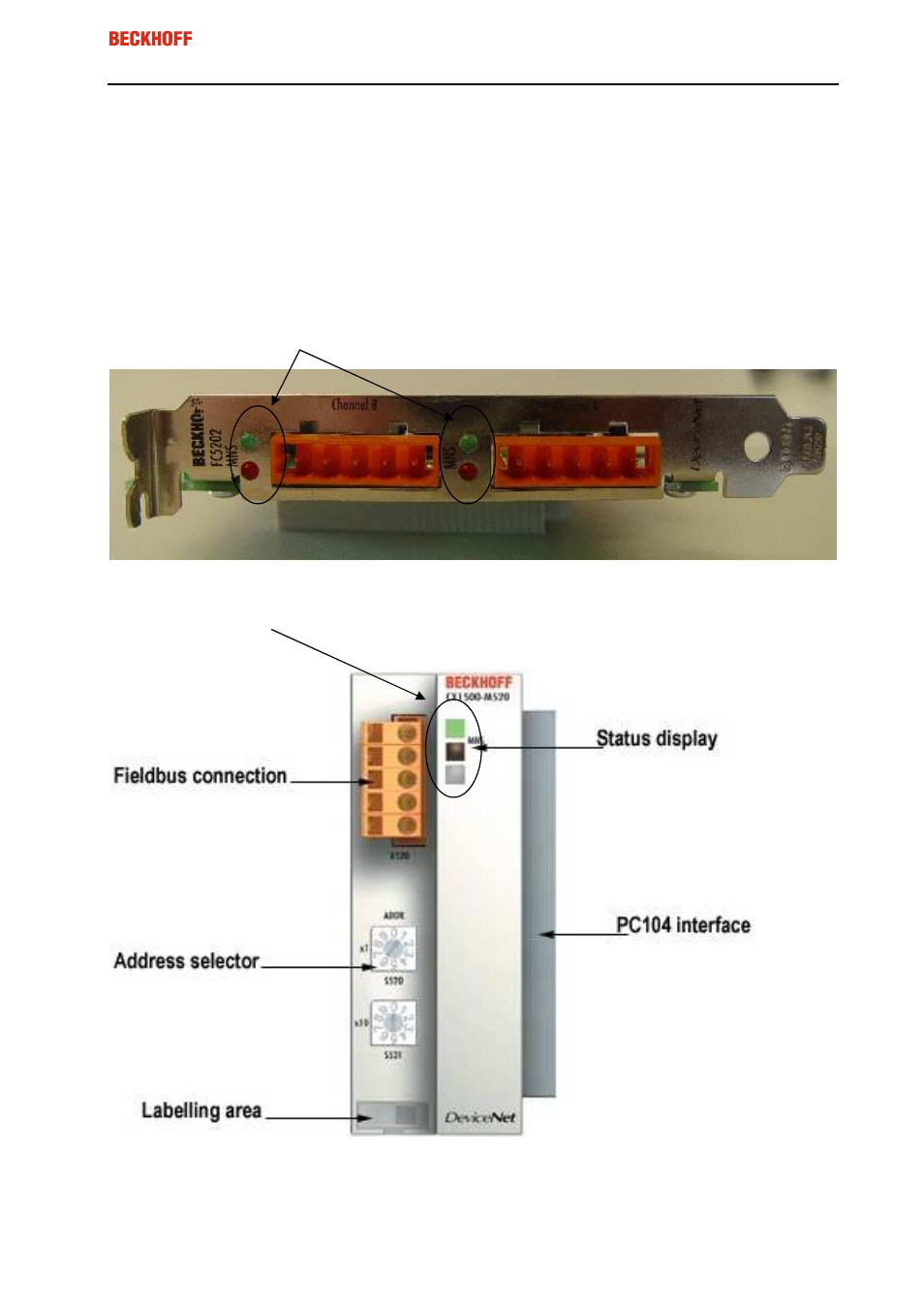 5 error handling and diagnosis, 1 leds | BECKHOFF FC520x User Manual | Page 41 / 51