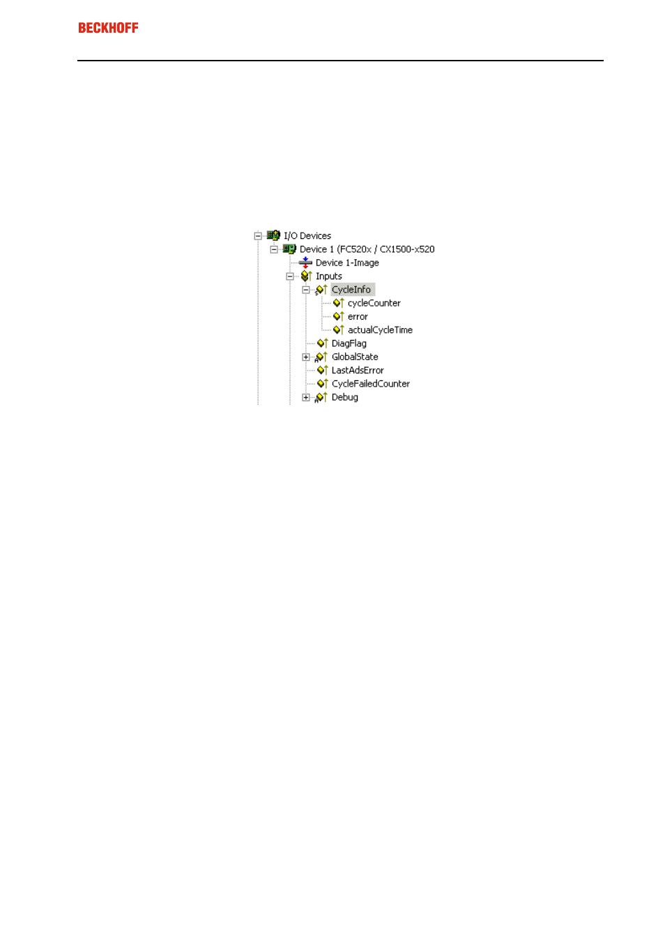 2 device diagnostics, 1 common inputs | BECKHOFF FC520x User Manual | Page 43 / 51