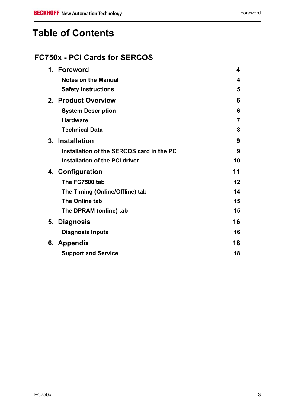 BECKHOFF FC7501 User Manual | Page 3 / 18