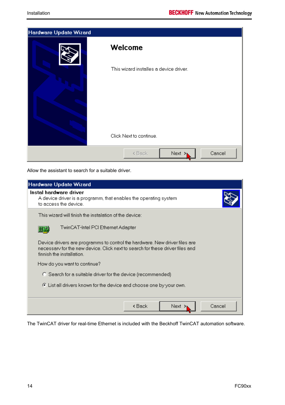 BECKHOFF FC9001-0010 User Manual | Page 16 / 43