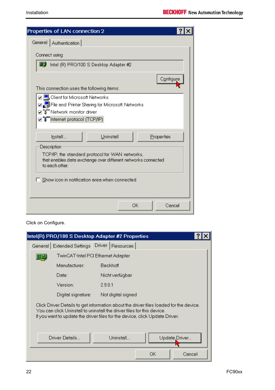 BECKHOFF FC9001-0010 User Manual | Page 24 / 43