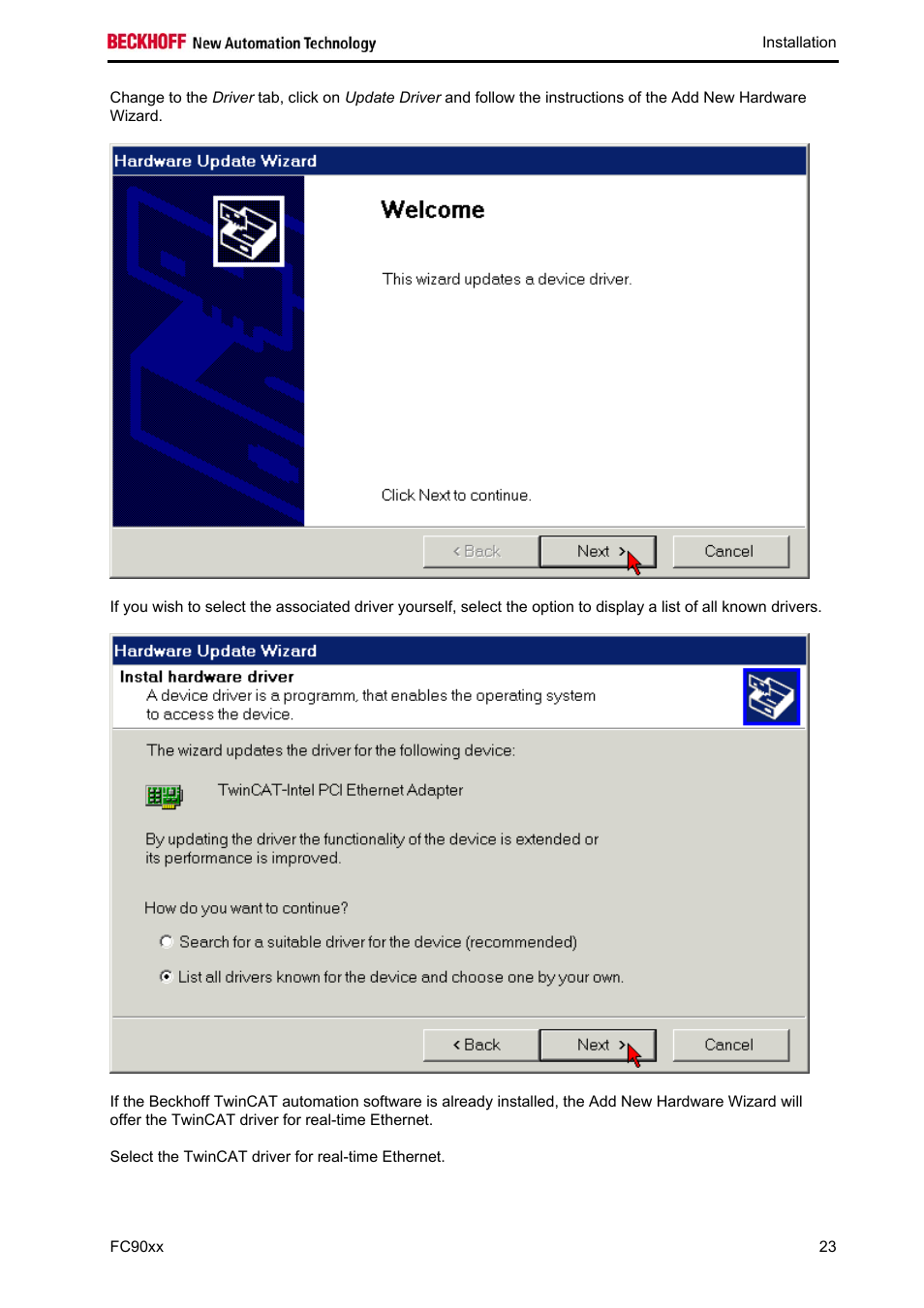 BECKHOFF FC9001-0010 User Manual | Page 25 / 43