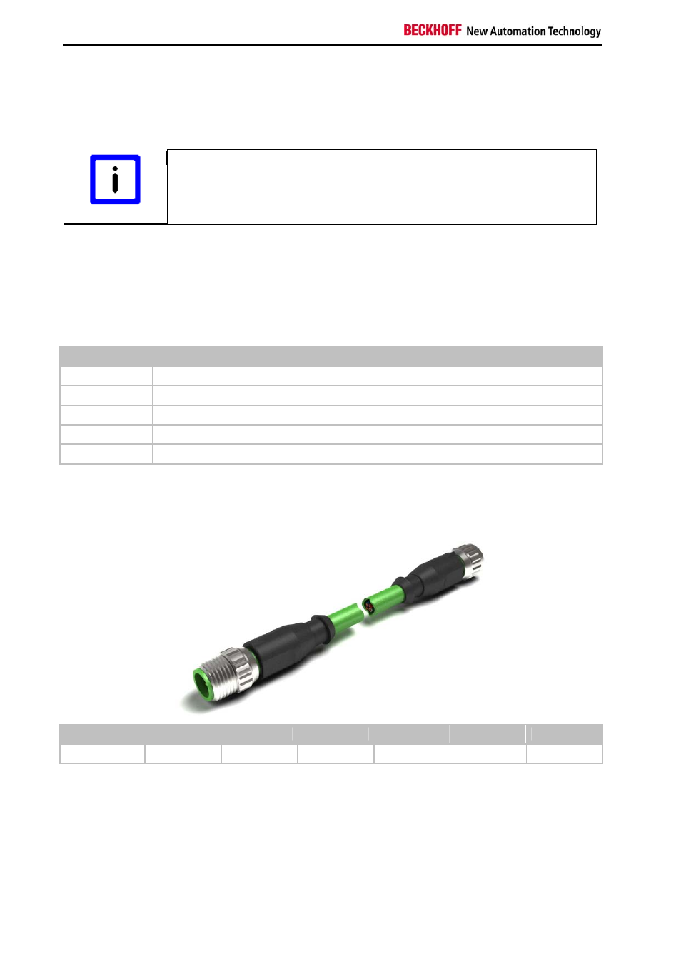 Ethernet cables, Sold by meter, Pre assembled cables | BECKHOFF CU2608 User Manual | Page 14 / 22