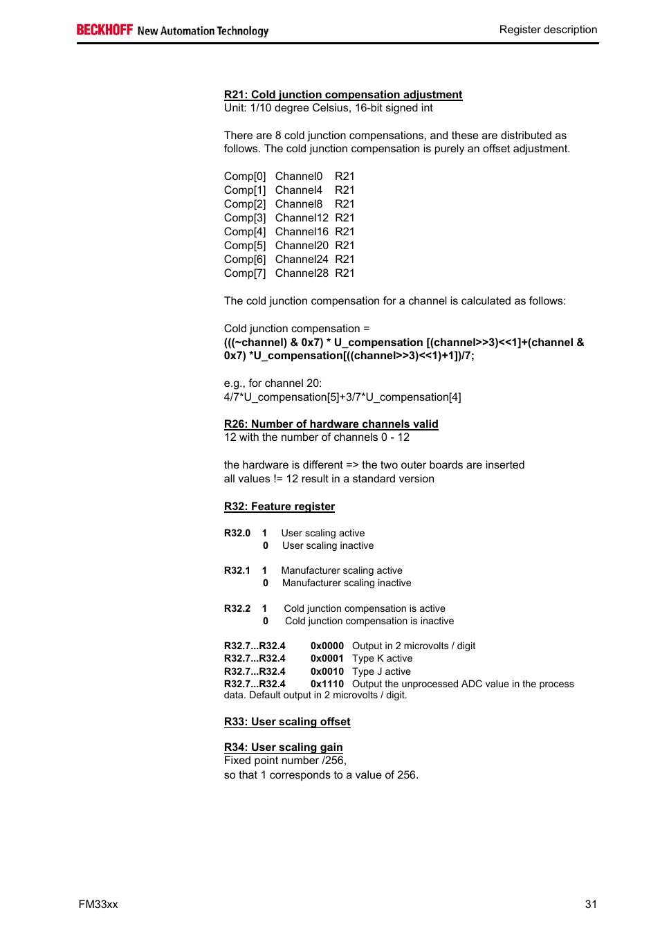 BECKHOFF FM33xx User Manual | Page 36 / 39