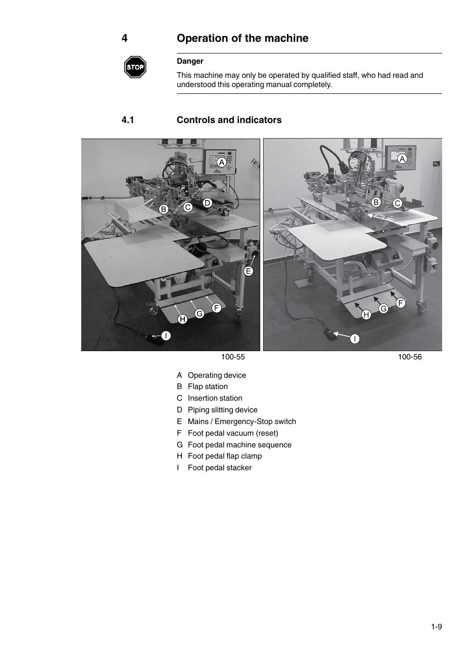 4operation of the machine | Beisler 100-54 User Manual | Page 11 / 84