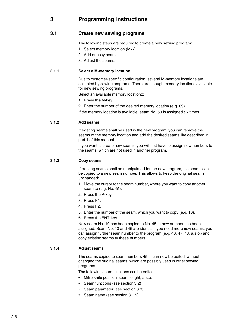 3programming instructions | Beisler 100-54 User Manual | Page 28 / 84