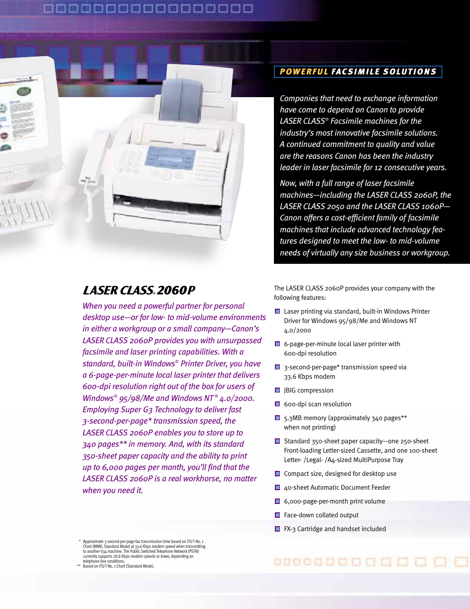 Canon LASER CLASS 2050 User Manual | Page 2 / 6