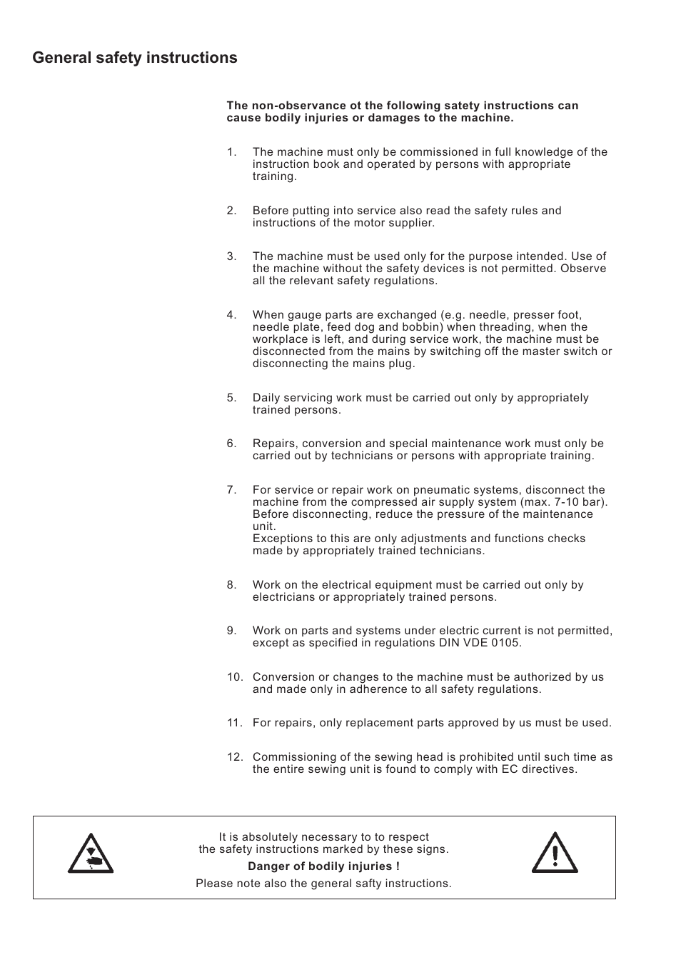 General safety instructions | Beisler 100-68 User Manual | Page 4 / 142