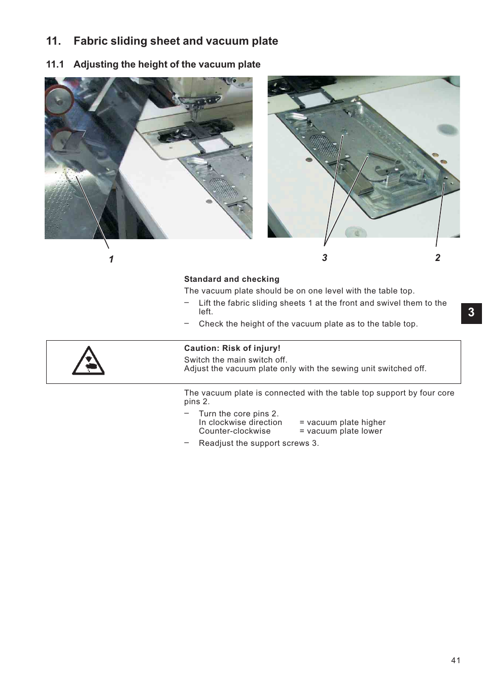 Fabric sliding sheet and vacuum plate | Beisler 100-68 User Manual | Page 79 / 142