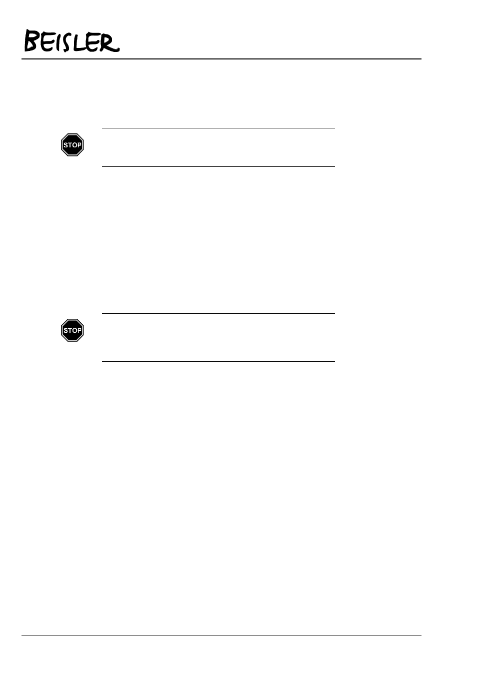 3 first putting into operation | Beisler 1220-4 User Manual | Page 24 / 68