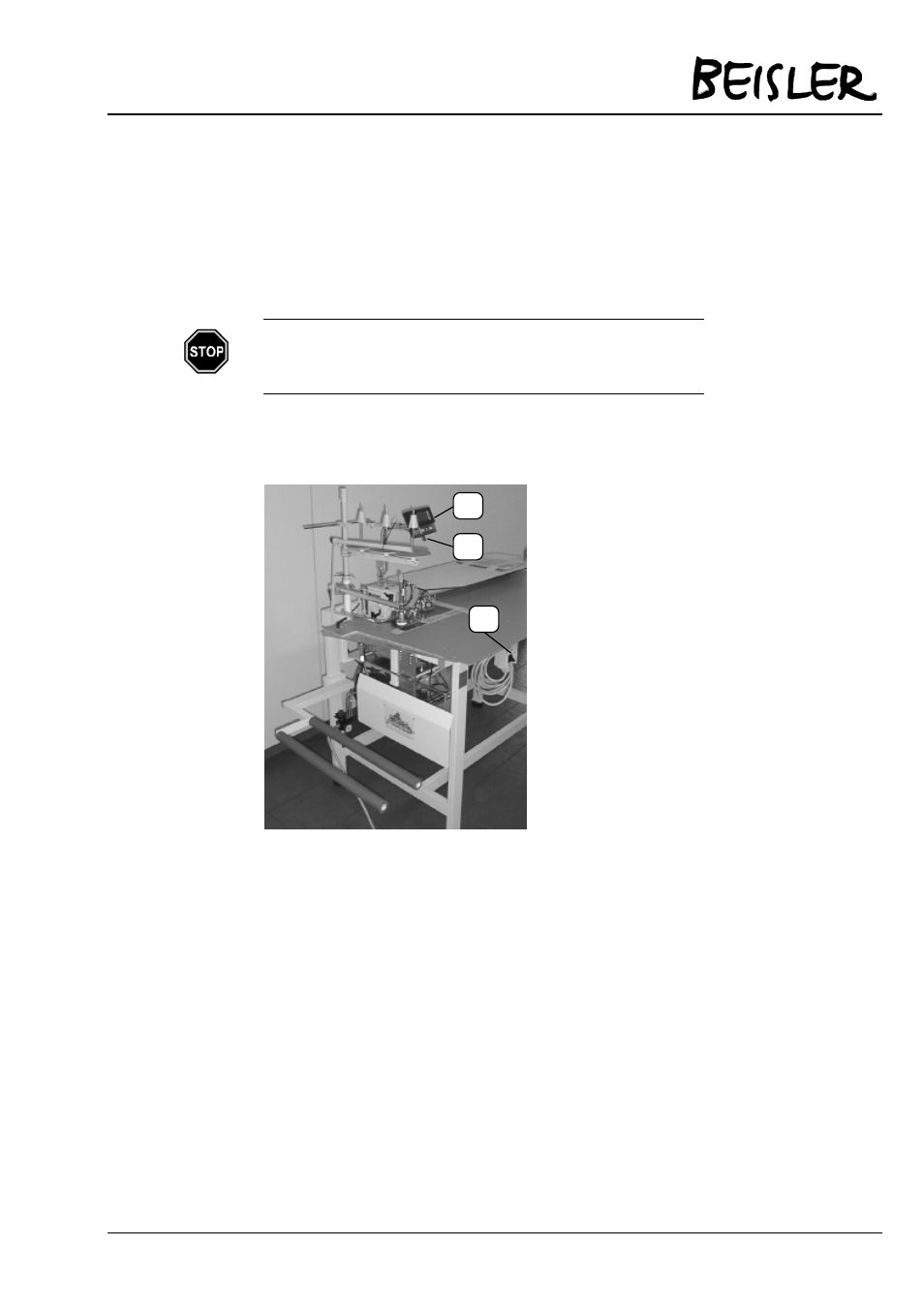 6operation of the machine, 1 controls and indicators | Beisler 1220-4 User Manual | Page 25 / 68