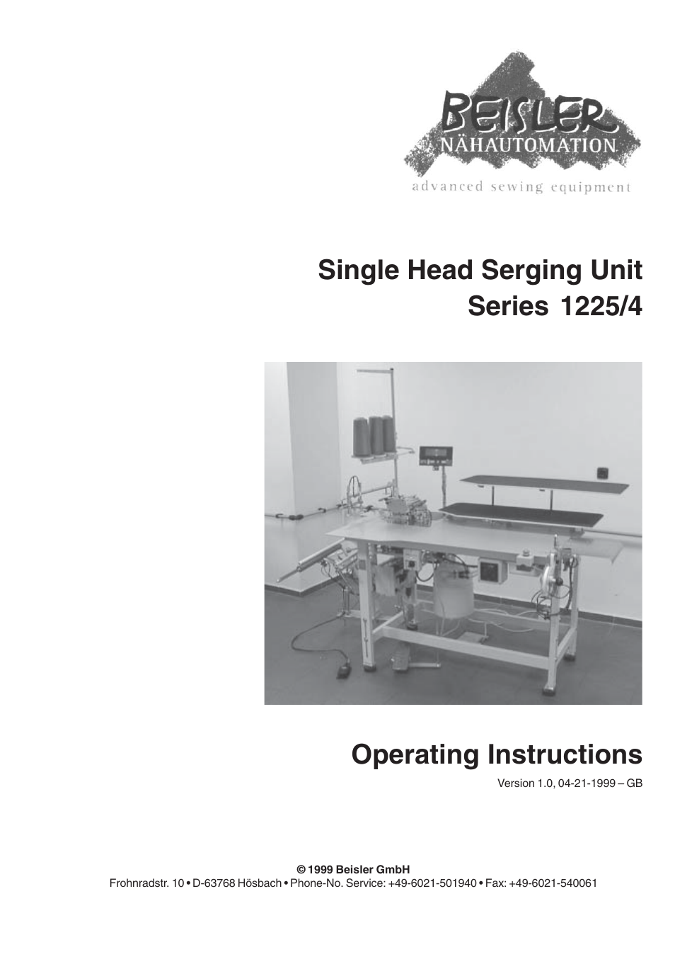 Beisler 1225-4 User Manual | 46 pages