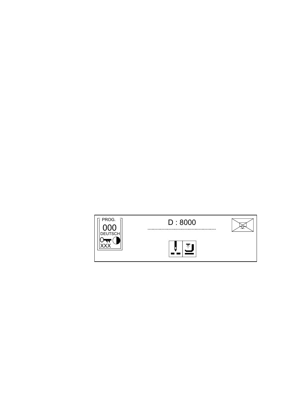 D : 8 0 0 0, 3programming and machine setup | Beisler 1225-4 User Manual | Page 32 / 46