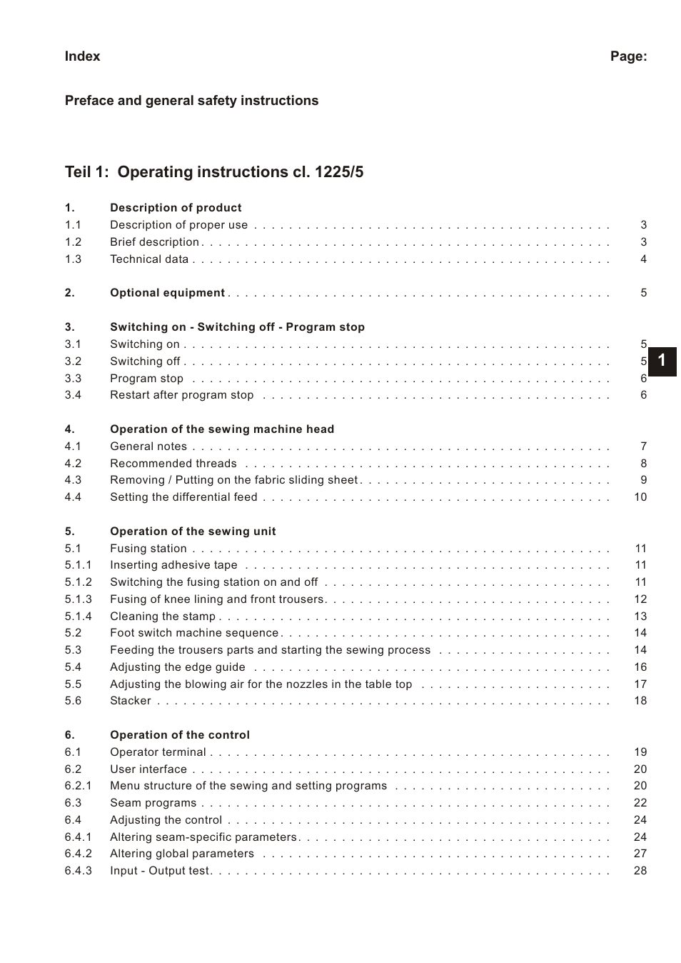 Beisler 1225-5 User Manual | Page 5 / 82