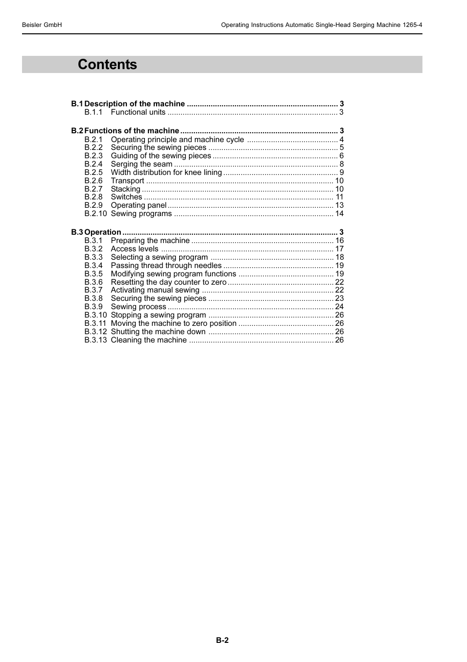 Beisler 1265-4 User Manual | Page 12 / 100