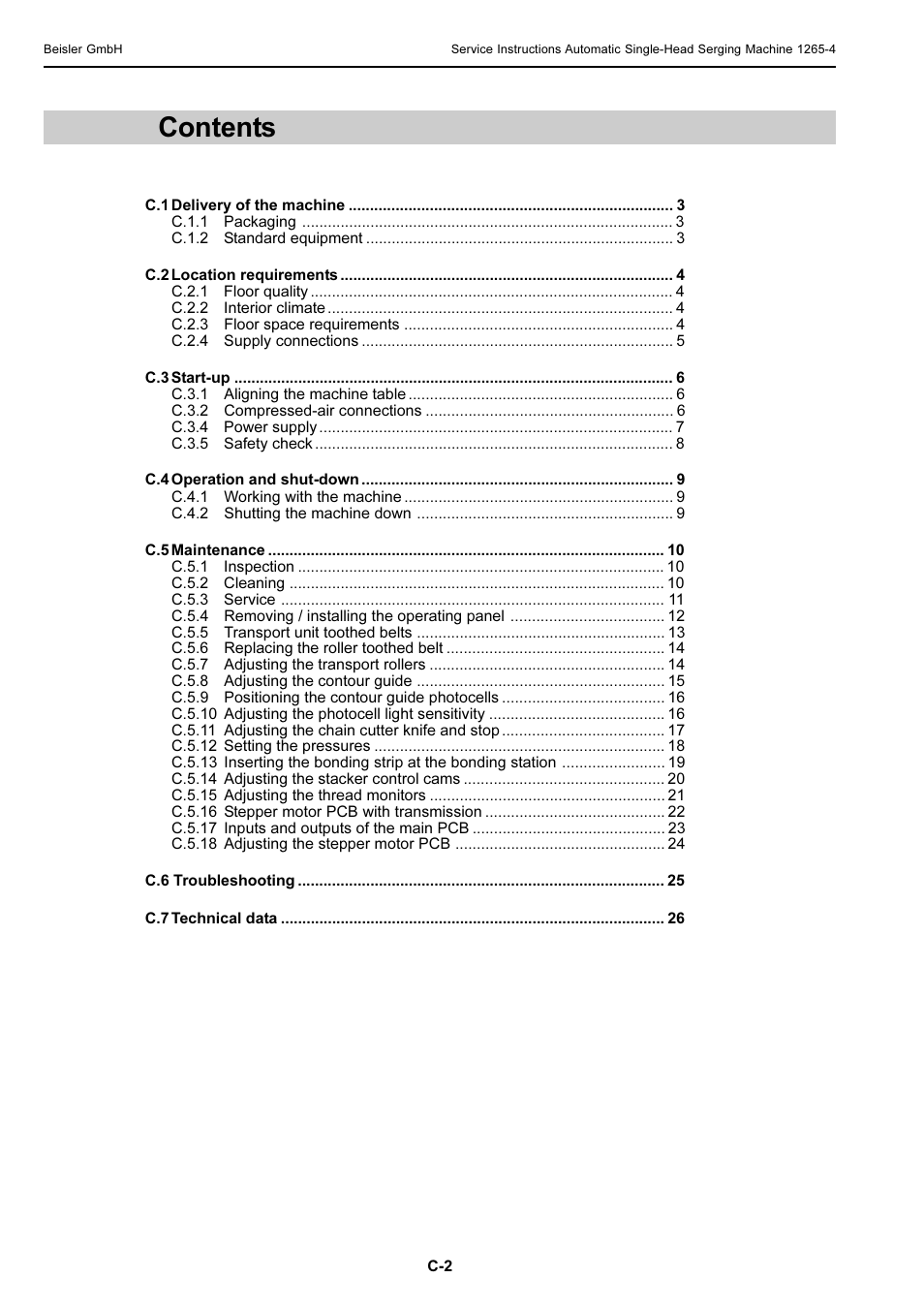 Beisler 1265-4 User Manual | Page 38 / 100