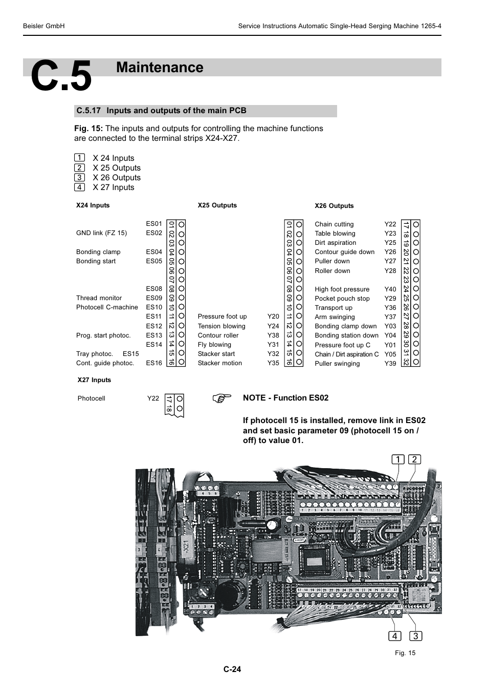 Maintenance | Beisler 1265-4 User Manual | Page 60 / 100