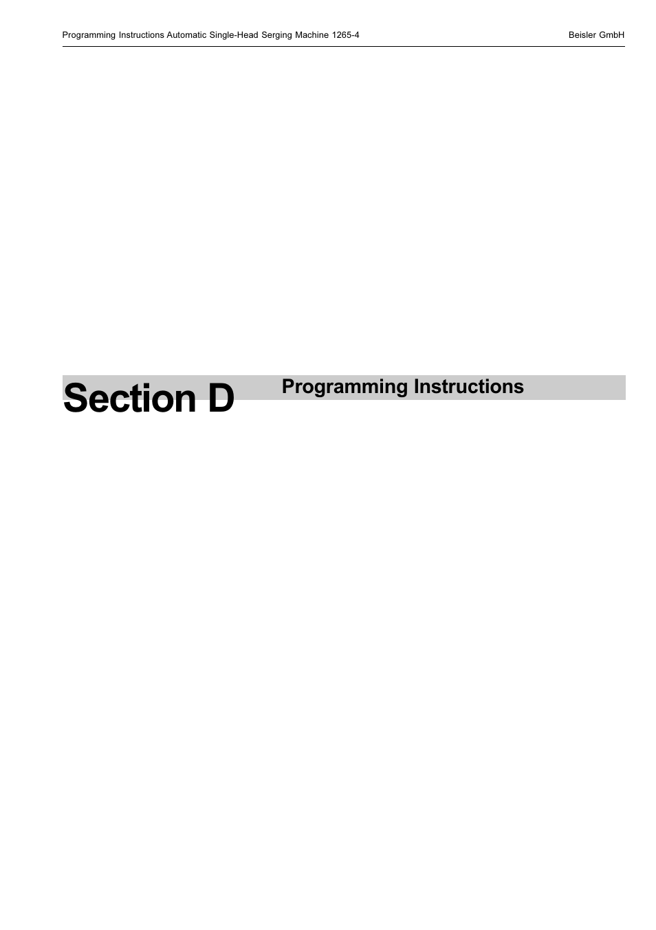 Beisler 1265-4 User Manual | Page 64 / 100