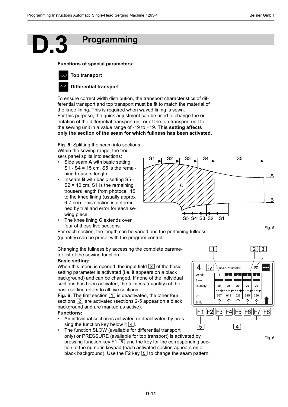 Programming | Beisler 1265-4 User Manual | Page 74 / 100