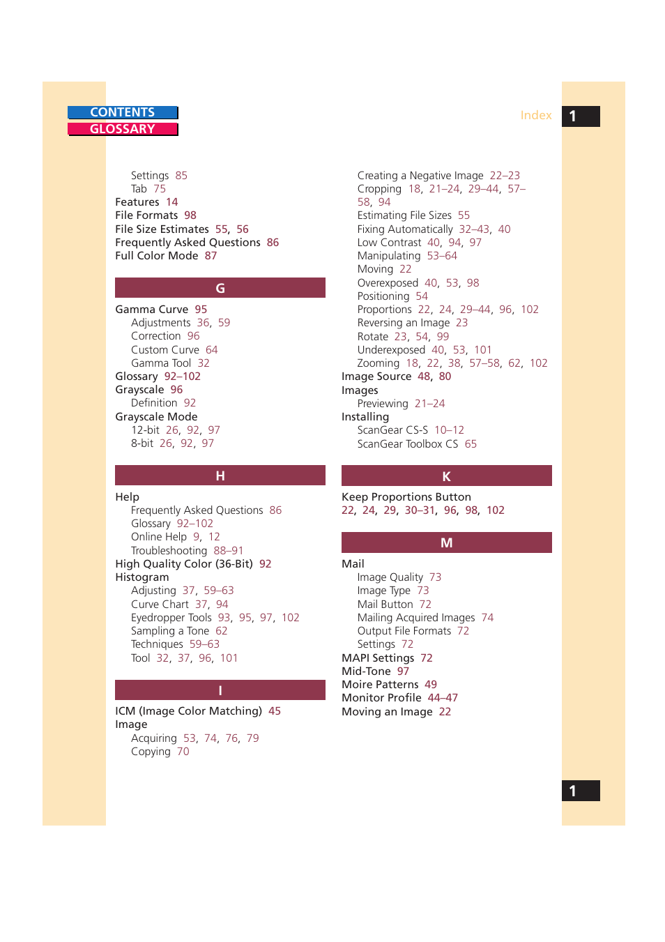 Canon CS-S 4.3 User Manual | Page 105 / 109