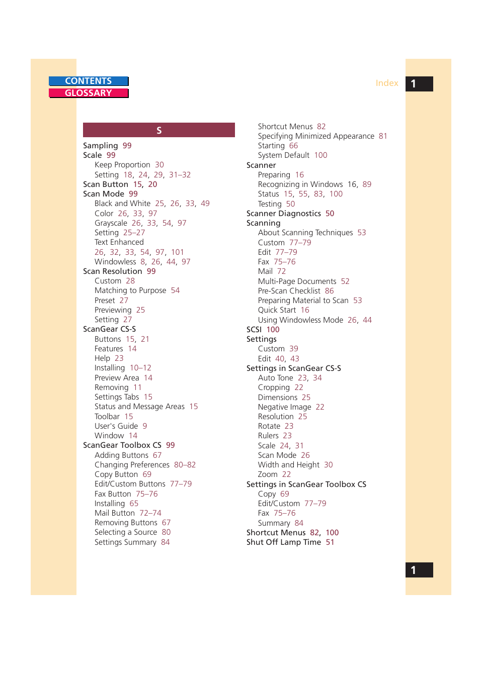 Canon CS-S 4.3 User Manual | Page 107 / 109