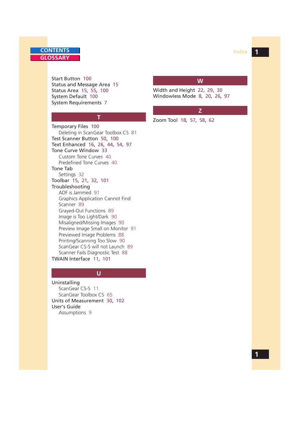 Canon CS-S 4.3 User Manual | Page 108 / 109