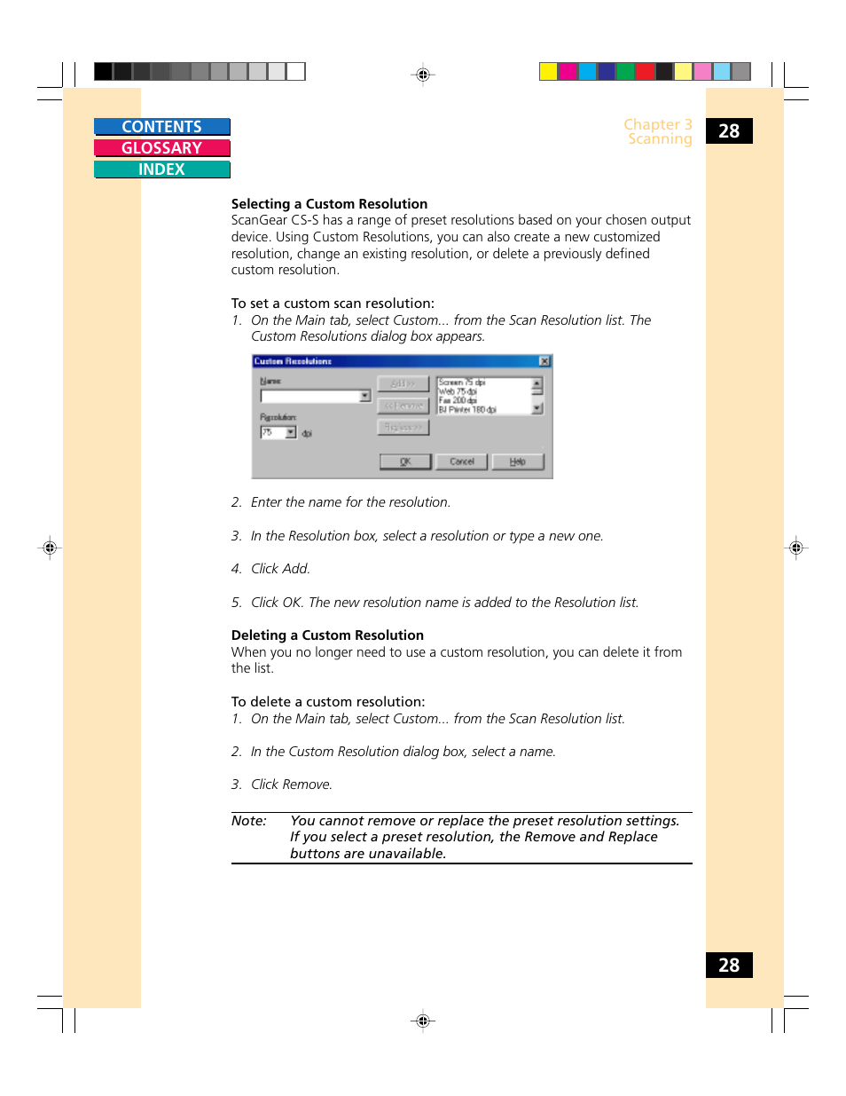 Canon CS-S 4.3 User Manual | Page 28 / 109