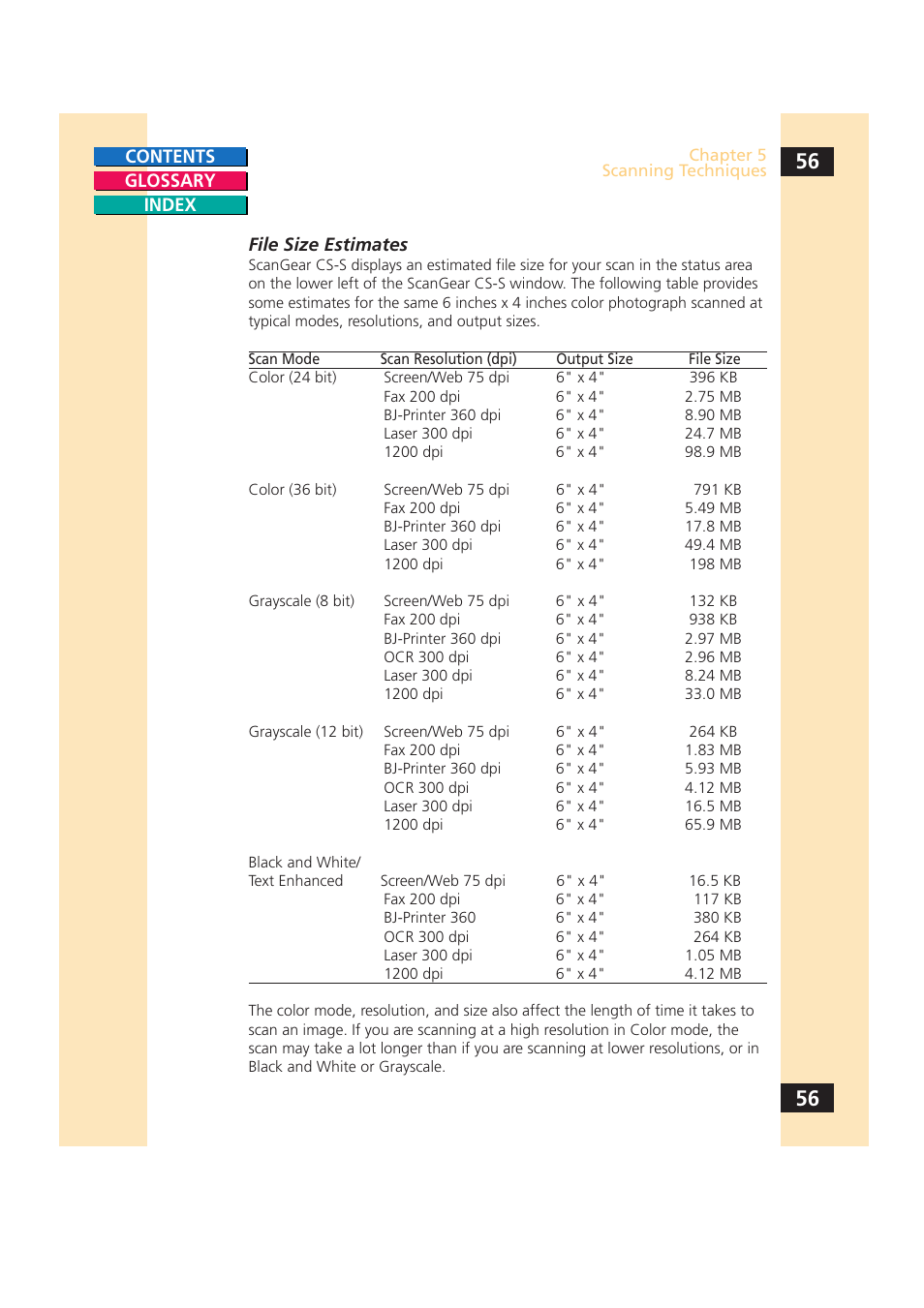 Canon CS-S 4.3 User Manual | Page 56 / 109