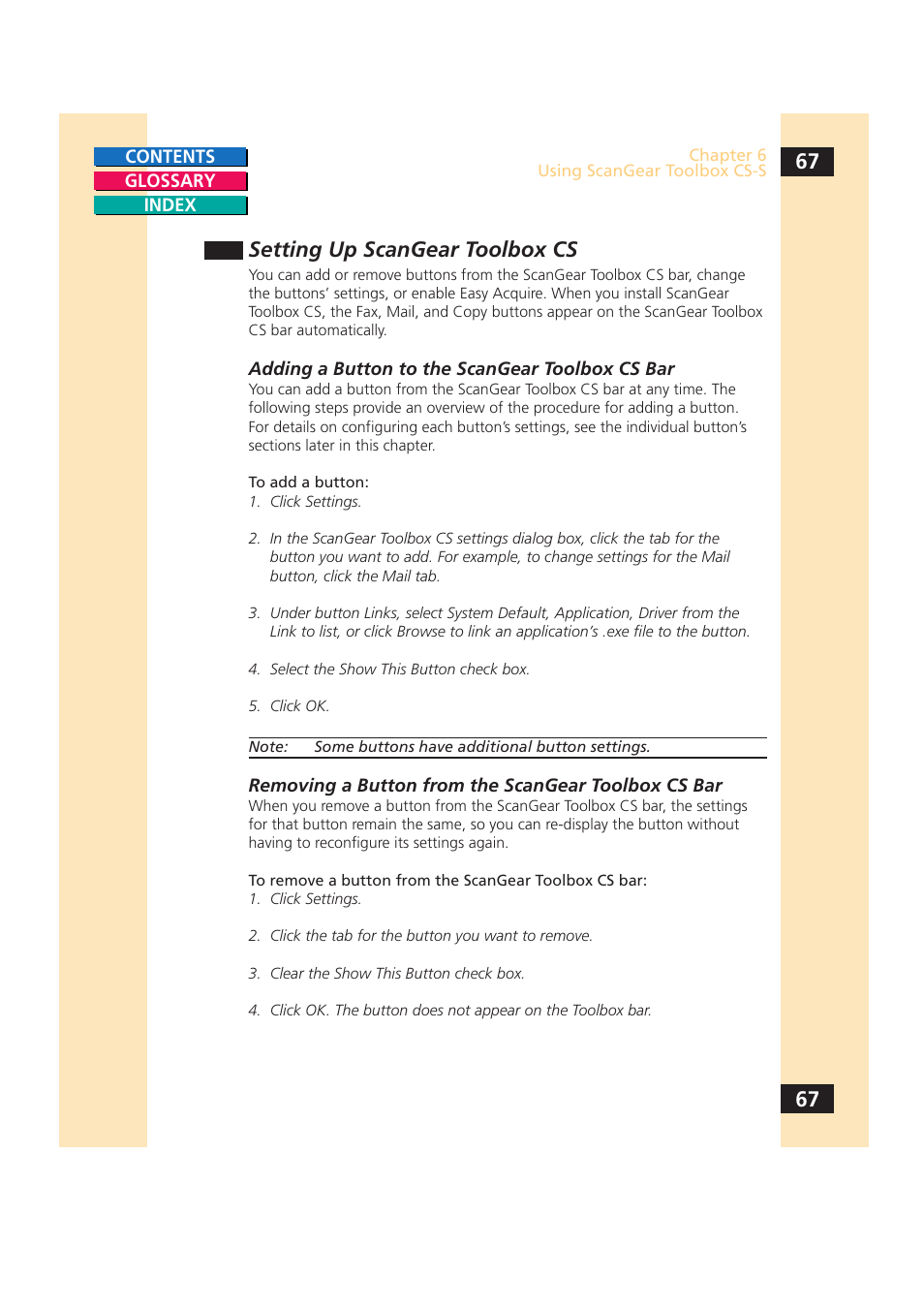 Setting up scangear toolbox cs | Canon CS-S 4.3 User Manual | Page 67 / 109