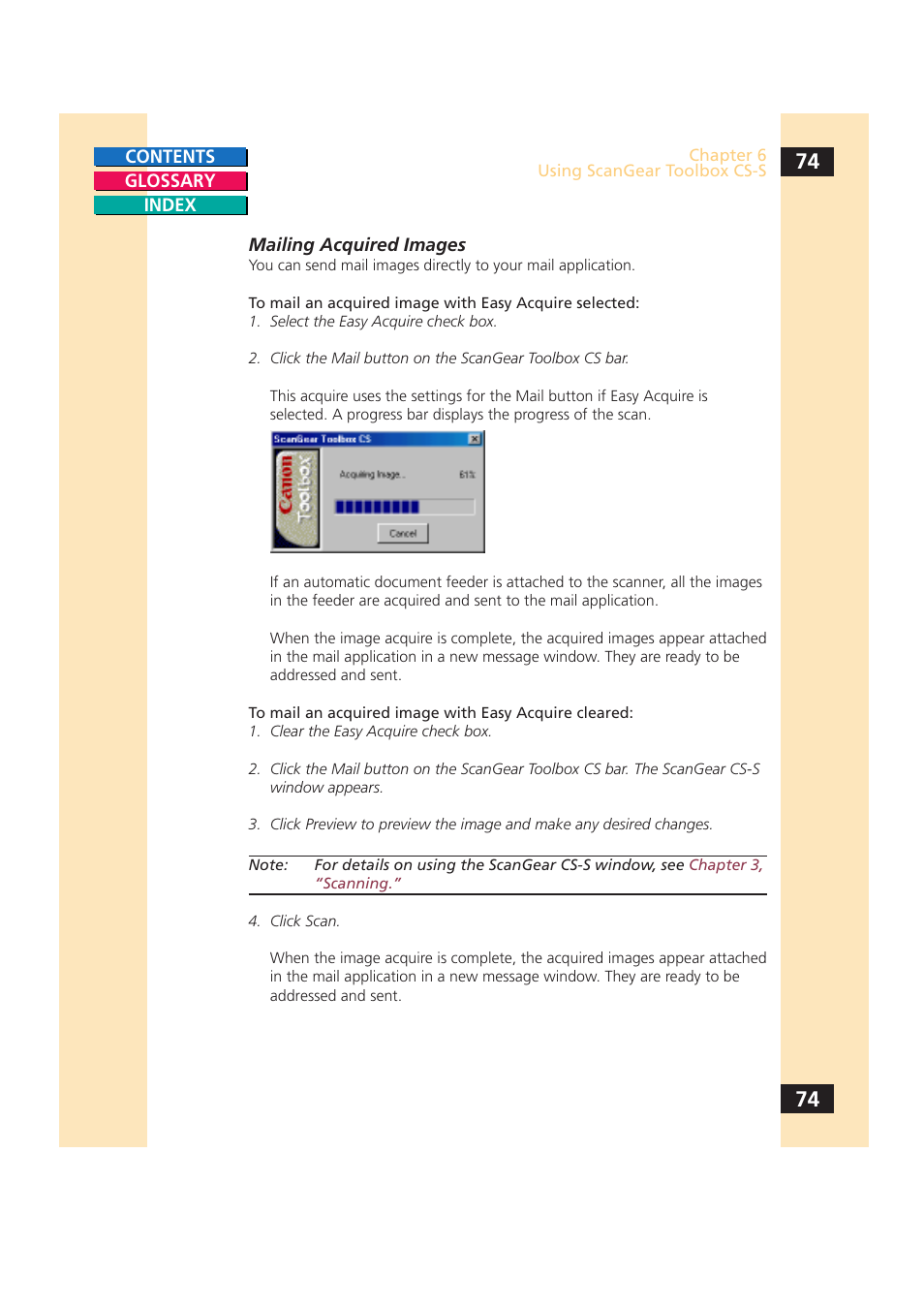 Canon CS-S 4.3 User Manual | Page 74 / 109