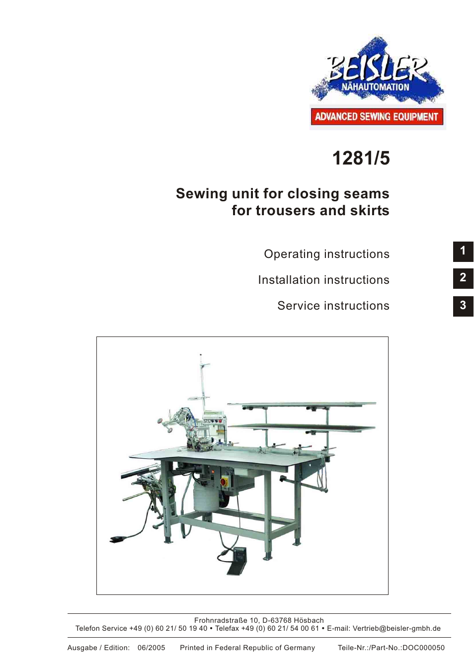 Beisler 1281-5 User Manual | 86 pages