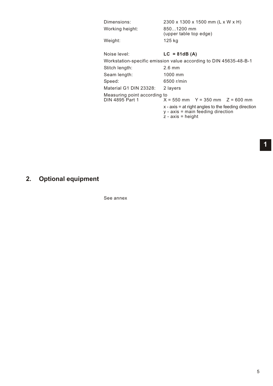 Optional equipment | Beisler 1281-5 User Manual | Page 9 / 86
