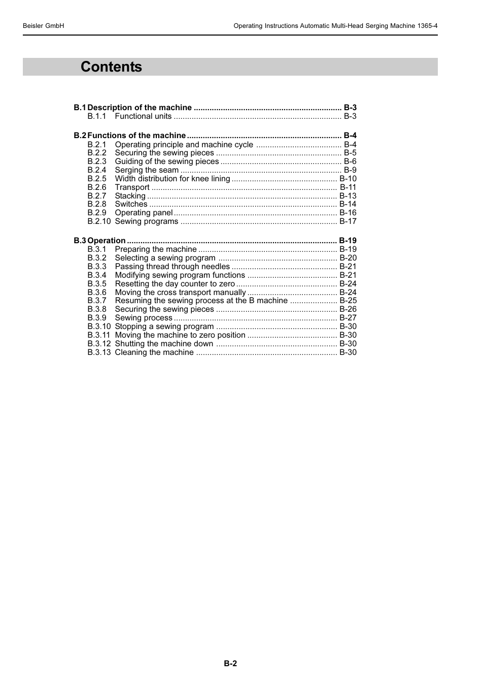 Beisler 1360-4 User Manual | Page 12 / 106
