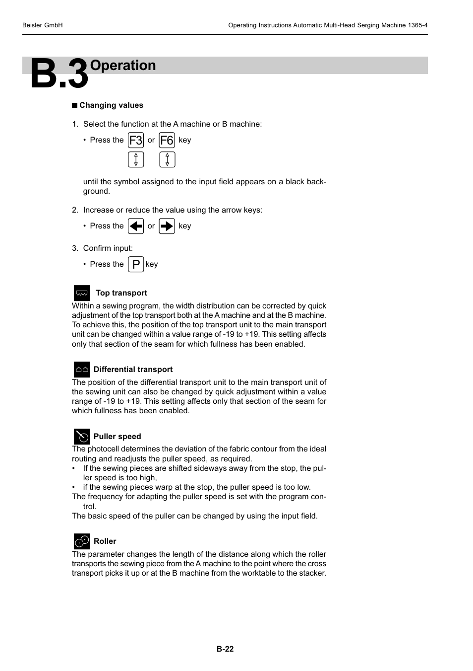 Operation | Beisler 1360-4 User Manual | Page 32 / 106