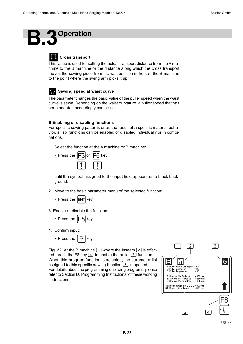 Operation | Beisler 1360-4 User Manual | Page 33 / 106