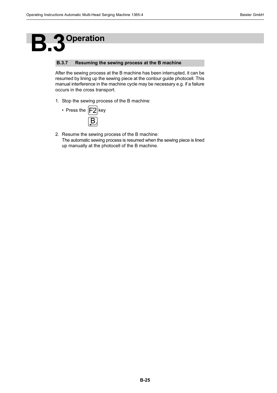Operation | Beisler 1360-4 User Manual | Page 35 / 106