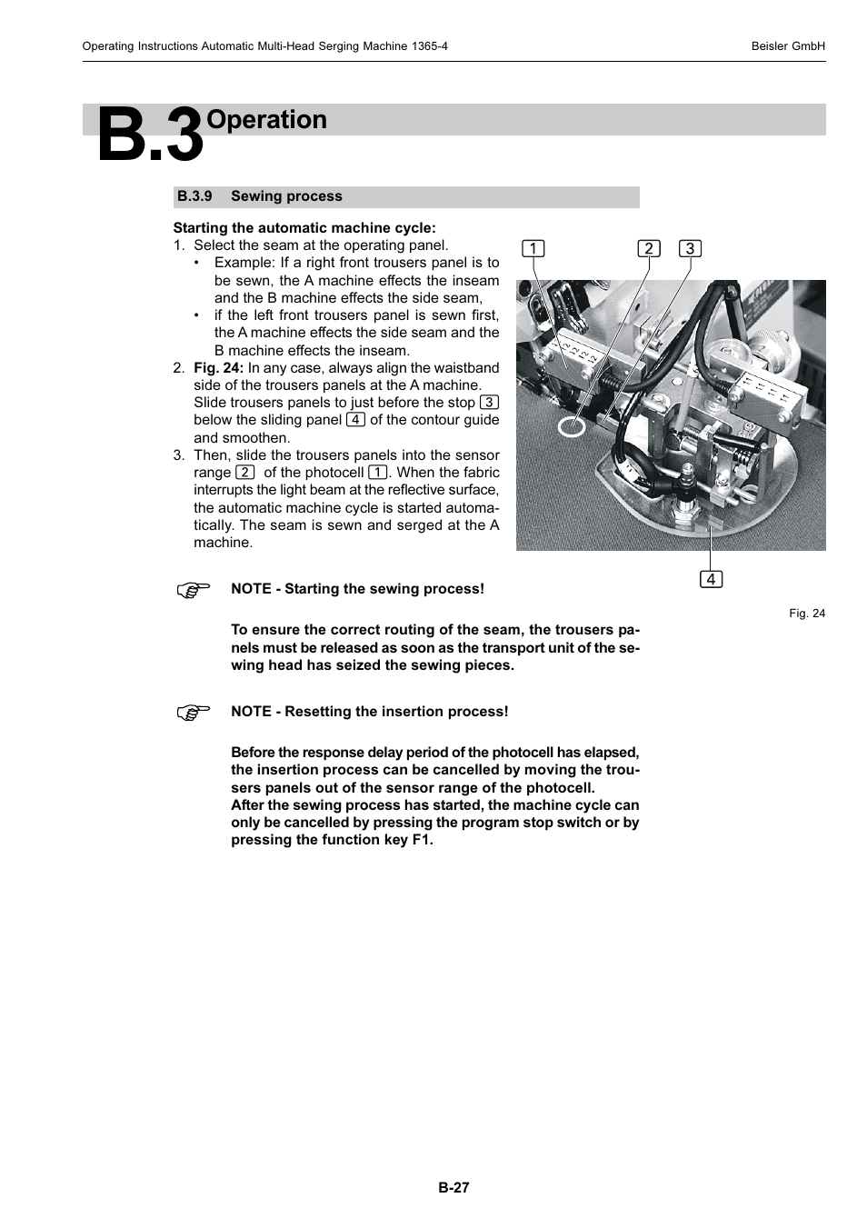 Operation | Beisler 1360-4 User Manual | Page 37 / 106