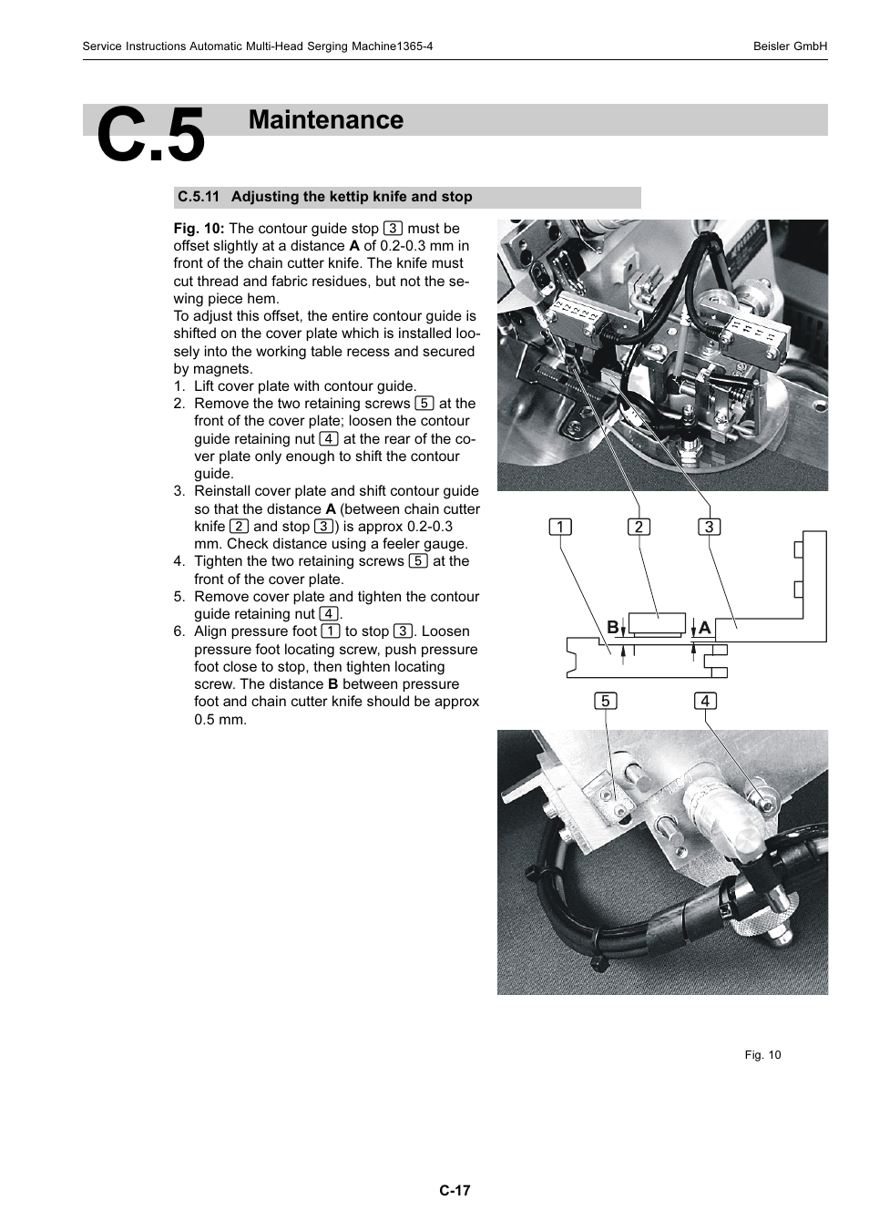 Maintenance | Beisler 1360-4 User Manual | Page 57 / 106