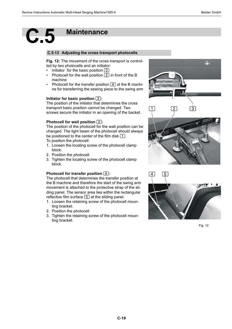Maintenance | Beisler 1360-4 User Manual | Page 59 / 106